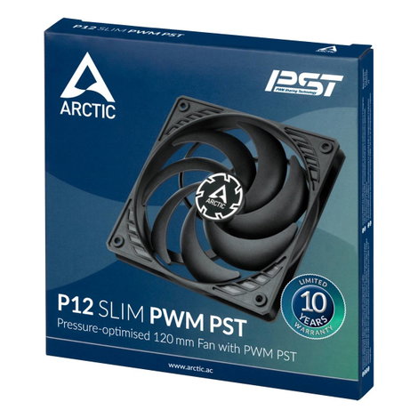 Arctic P12 Számítógépház ventilátor Fekete (Sz x Ma x Mé) 120 x 15 x 120 mm 7. kép