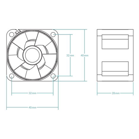 Arctic S4028-15K Számítógépház ventilátor Fekete (Sz x Ma x Mé) 40 x 28 x 40 mm 7. kép
