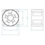 Arctic S4028-15K Számítógépház ventilátor Fekete (Sz x Ma x Mé) 40 x 28 x 40 mm 7. bélyegkép