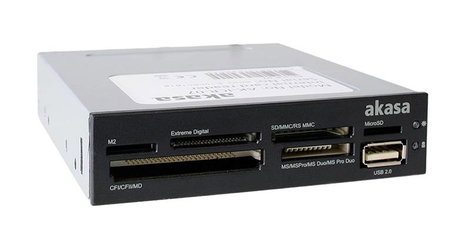 Akasa AK-ICR-07 Beépíthető memóriakártya olvasó USB 2.0 Fekete