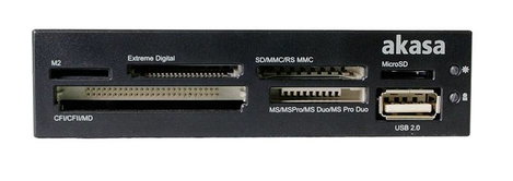 Akasa AK-ICR-07 Beépíthető memóriakártya olvasó USB 2.0 Fekete 2. kép
