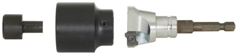 KS Tools 1/2&quot -es csaphosszabbító vágó, 1/4&quot -es hatlapú aljzat 1162037 10. kép