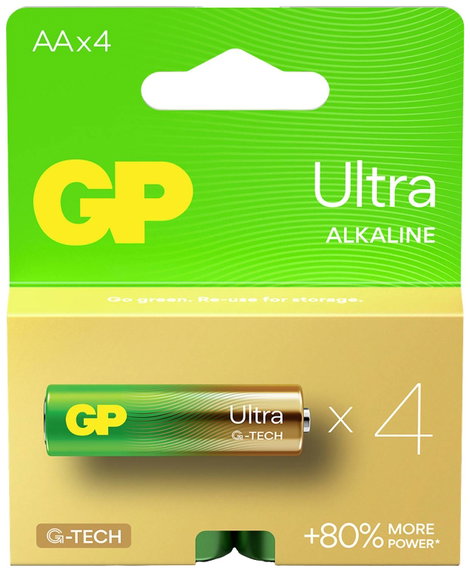 GP Batteries Ultra Ceruzaelem Alkáli mangán 1.5 V 4 db 2. kép