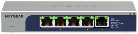 NETGEAR MS105 Hálózati switch, RJ45 5 port 2.5 GBit/s 4. kép
