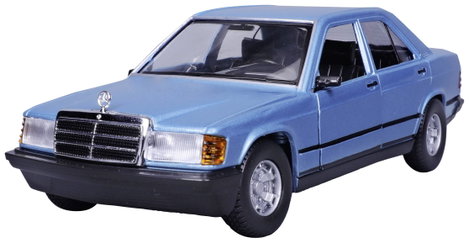 Bburago Mercedes 190E 1987, blau 1:24 Autómodell 2. kép