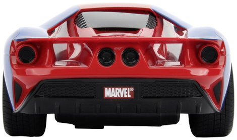JADA TOYS 253226002 Marvel Spider-Man RC 2017 Ford GT 1:16 RC kezdő modellautó Elektro Sportkocsi 7. kép