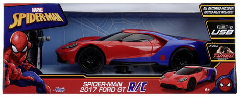 JADA TOYS 253226002 Marvel Spider-Man RC 2017 Ford GT 1:16 RC kezdő modellautó Elektro Sportkocsi 9. kép