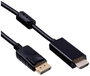 Akyga Csatlakozókábel DisplayPort dugó, HDMI-A dugó 1.8 m Fekete AK-AV-05 HDMI kábel bélyegkép