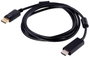 Akyga Csatlakozókábel DisplayPort dugó, HDMI-A dugó 1.8 m Fekete AK-AV-05 HDMI kábel 2. bélyegkép