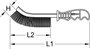 KS Tools 201.2301 Rozsdamentes acél drót, általános célú drótkefe, 250 mm 5. bélyegkép