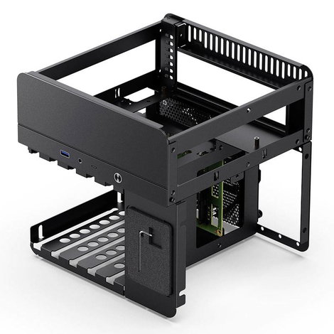 Jonsbo N2 Mini torony Számítógép ház, Gaming doboz Fekete 7. kép