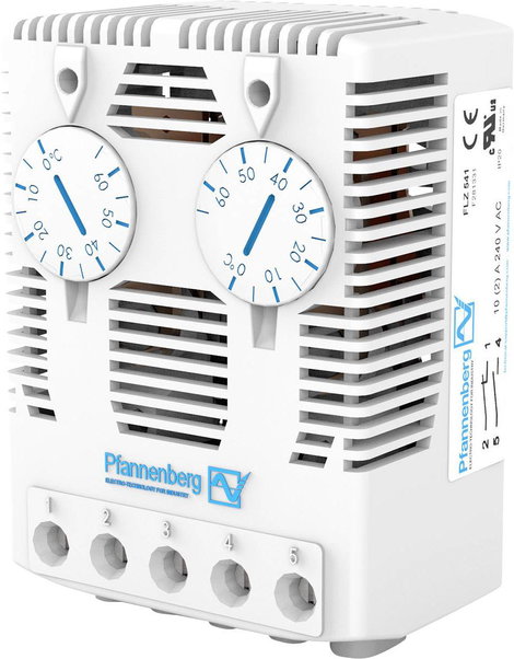 Pfannenberg Kapcsolószekrény termosztát FLZ 543 THERMOSTAT S/S 0..60°C 240 V/AC 2 záró (H x Sz x Ma) 3. kép