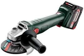 Metabo W 18 7-125 602371510 Akkus sarokcsiszoló 125 mm kefe nélkül, 2. akkuval, Hordtáskával, Töltőv