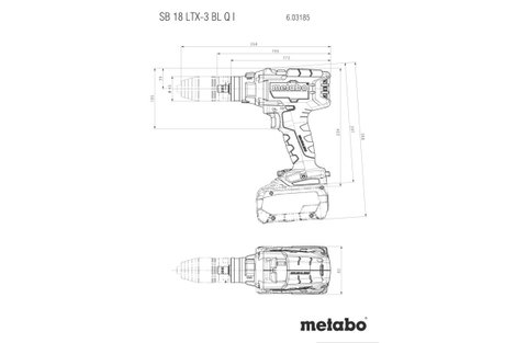 Metabo SB 18 LTX-3 BL Q I 603185850 Akkus ütvecsavarozó 18 V Vele szállított akkuk száma 0 kefe nélk 2. kép
