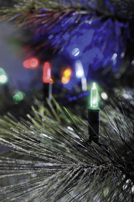 Mini kültéri fényfüzér 80 színes LED-del, 1985 cm 2. kép