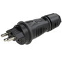 PC Electric 0323-ss Védőérintkezős dugó PA6, TPE 250 V Fekete IP55 bélyegkép