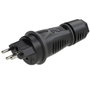 PC Electric 0313-ss Védőérintkezős dugó PA6, TPE 250 V Fekete IP55 bélyegkép
