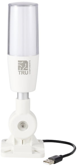 TRU COMPONENTS Jelzőoszlop szirénával TC-11219040 TC-ONN-M4T-USB LED Piros, Sárga, Zöld, Kék, Fehér,
