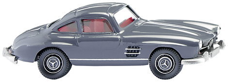 Wiking 0230 02 H0 Személygépkocsi modell Mercedes Benz 300 SL Coupé, vasszürke