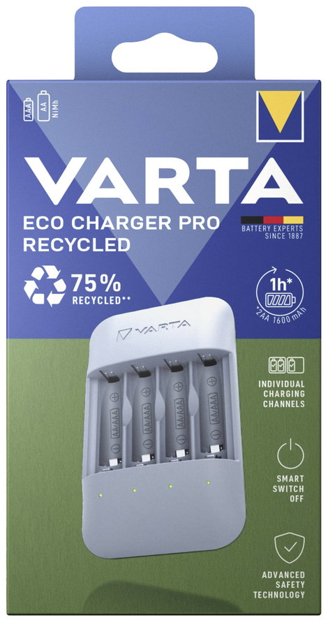 Varta Eco Charger Pro Hengeres akku töltő NiMH Mikro (AAA), Ceruza (AA) 3. kép