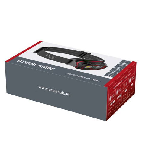 PC Electric PCE S800/2.000mAh USB-C LED Fejlámpa Akkuról üzemeltetett 800 lm 720800 5. kép