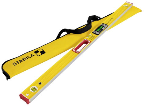 Stabila TECH 196 DL 19826 Digitális vízmérték csúszásgátlóval, táskával 122 cm 0.5 mm/m