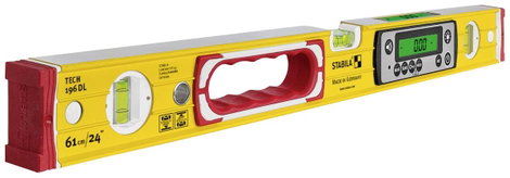 Stabila TECH 196 DL 19828 Digitális vízmérték csúszásgátlóval, táskával 81 cm 0.5 mm/m 4. kép