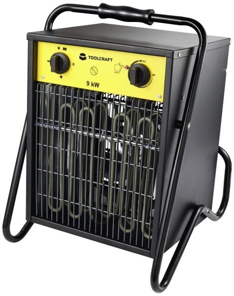TOOLCRAFT TO-8578338 Ipari hősugárzó 9000 W Fekete/sárga
