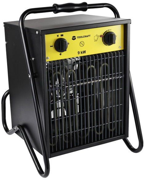 TOOLCRAFT TO-8578338 Ipari hősugárzó 9000 W Fekete/sárga 2. kép
