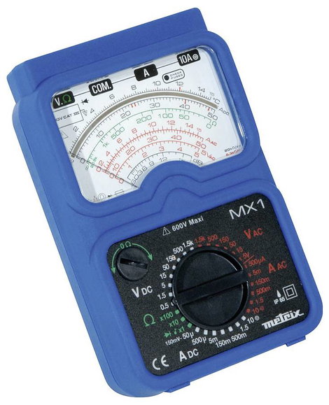 Metrix MX 1 Kézi multiméter analóg Fröccsenő víz ellen védett (IP54), Vízsugár ellen védett (IP65) C 3. kép
