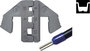 TOOLCRAFT PLE-0F TO-8381007 Krimpelő betét Érvéghüvelyek 6 - 16 mm² Alkalmas márka TOOLCRAFT PZ-500 2. bélyegkép