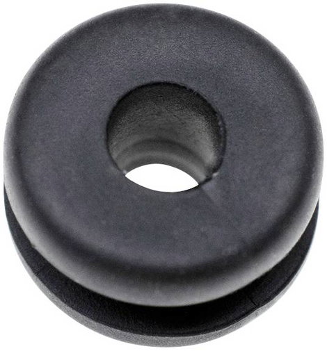 TRU COMPONENTS TC-10820704 Kábelátvezető Rögzítési furat: 8 mm Szorítási átmérő (max.): 4 mm Lemezva