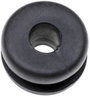 TRU COMPONENTS TC-10820704 Kábelátvezető Rögzítési furat: 8 mm Szorítási átmérő (max.): 4 mm Lemezva bélyegkép