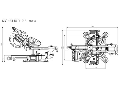 Metabo 614216650 Akkus fűrész 2. akkuval, Töltővel 216 mm 30 mm 2. kép