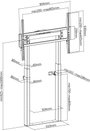 SpeaKa Professional SP-TVC-900 TV talp 139,7 cm (55) - 254,0 cm (100) Motoros, Állítható magasságú, 7. bélyegkép