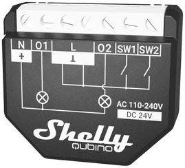 Shelly Wave 2PM Kapcsoló működtető Z-Wave, Z-Wave+