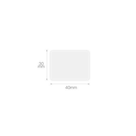 NIIMBOT Etikettek (tekercs) 40 x 30 mm Átlátszó 230 db A2G88318801 Univerzális etikett 3. kép