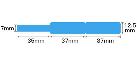 NIIMBOT Etikettek (tekercs) 72 x 12.5 mm Kék 65 db A2K18638501 Kábel etikett 3. kép