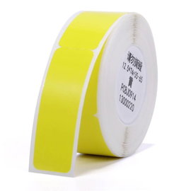 NIIMBOT Etikettek (tekercs) 72 x 12.5 mm Sárga 65 db A2K18638301 Kábel etikett