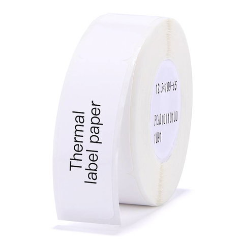 NIIMBOT Etikettek (tekercs) 72 x 12.5 mm Fehér 65 db A2K18638601 Kábel etikett
