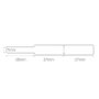 NIIMBOT Etikettek (tekercs) 72 x 12.5 mm Fehér 65 db A2K18638601 Kábel etikett 3. bélyegkép