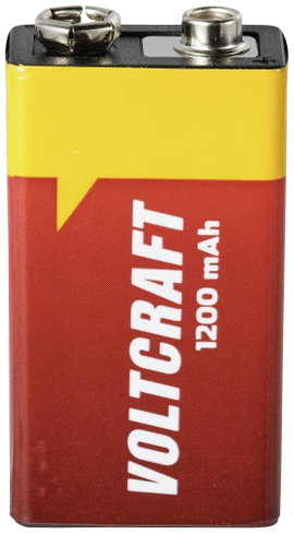 VOLTCRAFT VC-9V-Li-1200mAh 9V-os elem Lítium 1200 mAh 9 V 1 db