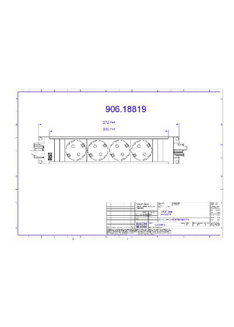 Bachmann 906.18819 4 részes Dugalj modul kapcsoló nélkül Fekete 4. kép