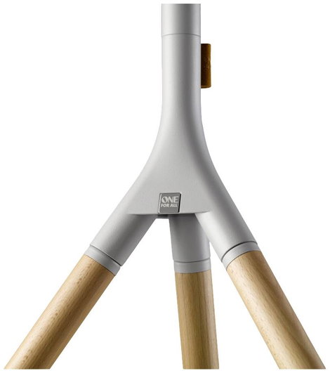 One For All 65 TV Stand Tripod Oak & Silver grey TV talp 81,3 cm (32) - 165,1 cm (65) Csuklóval mozg 2. kép