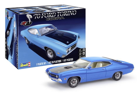 Revell 14534 1970 Ford Torino Cobra Autómodell építőkészlet 1:25 3. kép