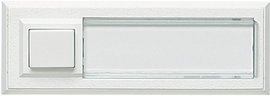 Grothe 51015 Csengőgomb Névtáblával 1 részes Fehér 12 V/1,5 A