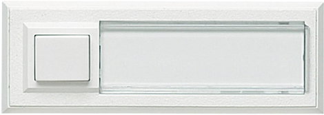 Grothe 51015 Csengőgomb Névtáblával 1 részes Fehér 12 V/1,5 A