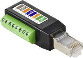 TRU COMPONENTS TC-11503196 TC-RJ45-TB Összekötő RJ-45 1 db