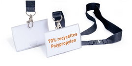 Durable 821719 Névtábla CLICK FOLD (Sz x Ma) 90 mm x 54 mm Textilszalag 10 db