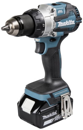 Makita DHP489RTJ 2 sebességfokozat-Akkus ütvefúró-csavarozó 620 W kefe nélkül, 2. akkuval, Töltővel
